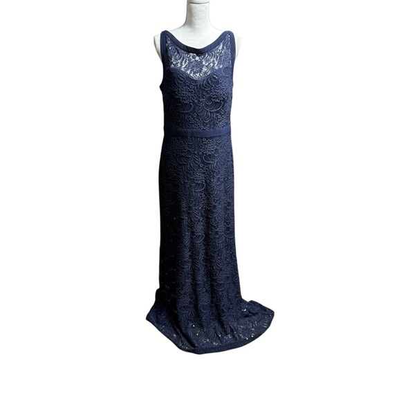 Night Way Collections Navy Lace Wedding Dress - Picture 1 of 8